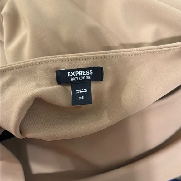 Express Body Contour Tan Bodysuit - Picture 2 of 3